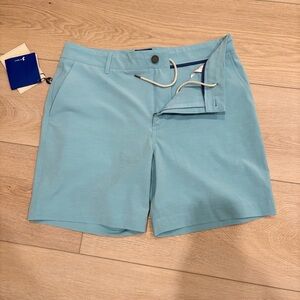Faherty All Day NWT Shorts - Teal 7” inseam